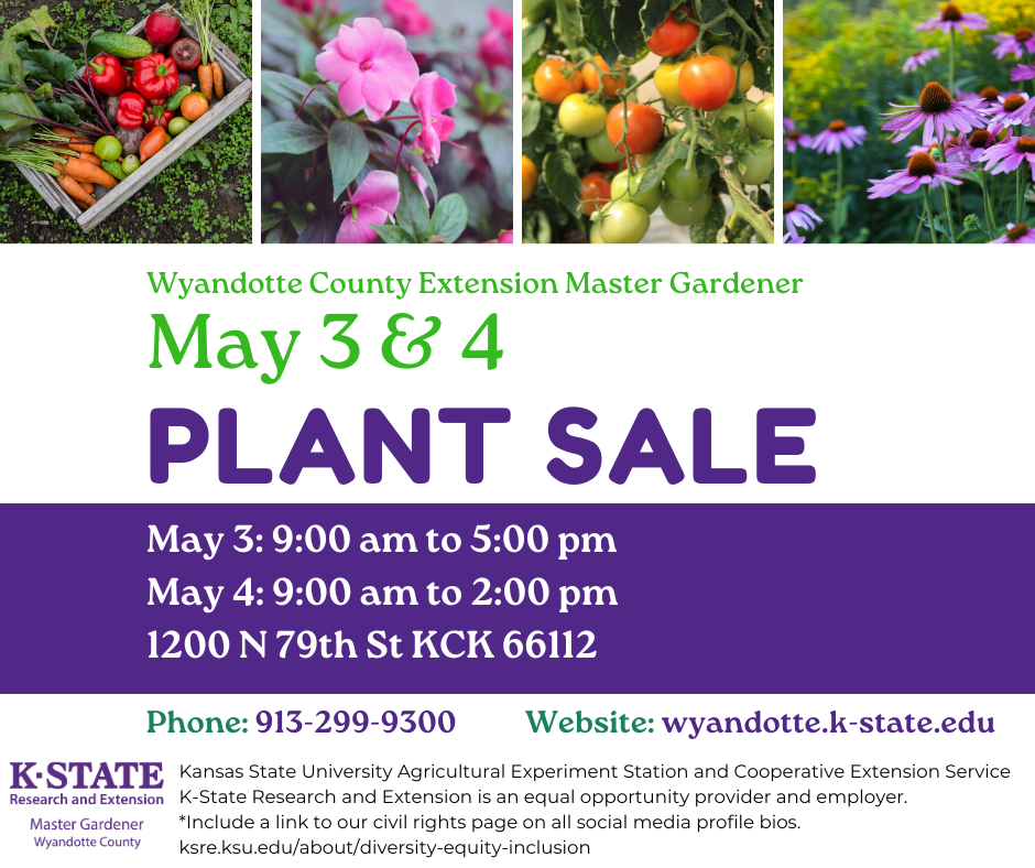 Plant Sale May 3 and 4th